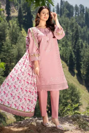 3PC Embroidered Unstitched Cambric Suit KSDE-2822