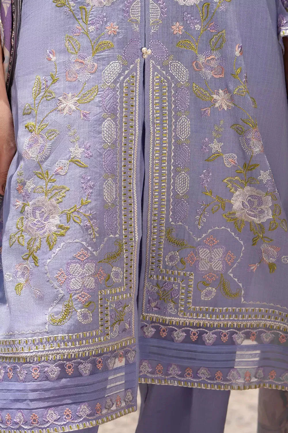 3PC Embroidered Unstitched Cambric Suit KSDE-2825