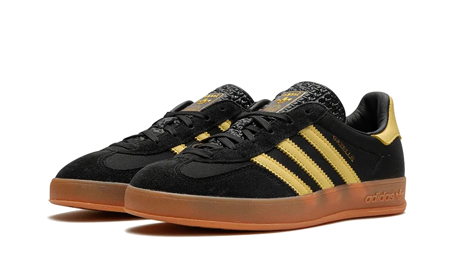 Adidas Gazelle Indoor Black Almost Yellow Gum