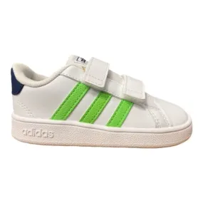 Adidas Grand Court CF I GX5750 white-green children's sneakers