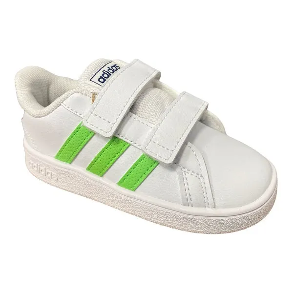 Adidas Grand Court CF I GX5750 white-green children's sneakers