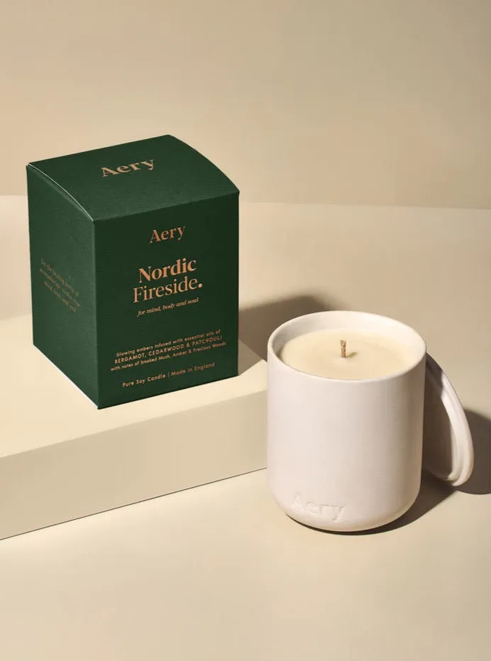 Aery Fernweh Winter Candle - Nordic Fireside