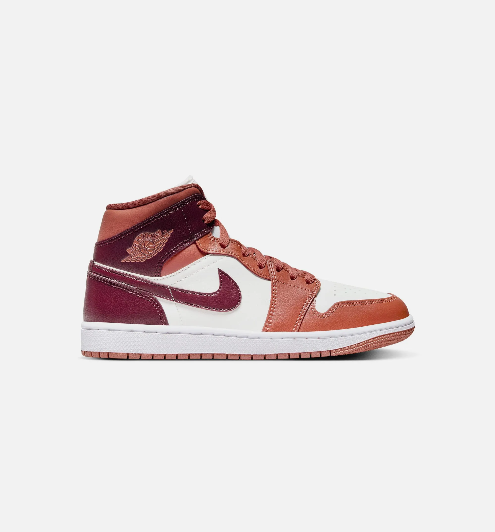 Air Jordan 1 Retro Mid Sky J Orange Womens Lifestyle Shoe - Dusty Peach/White