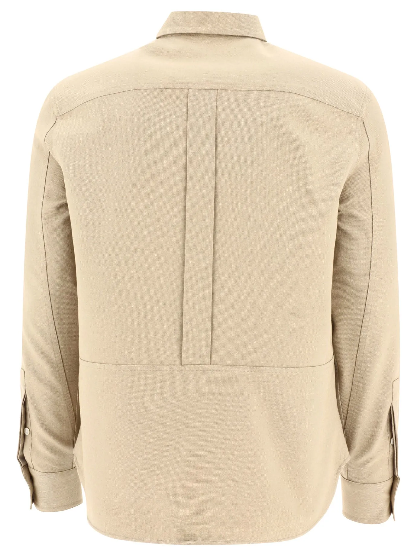 ALEXANDER MCQUEEN Beige 24SS Men's Jacket with Long Top Design