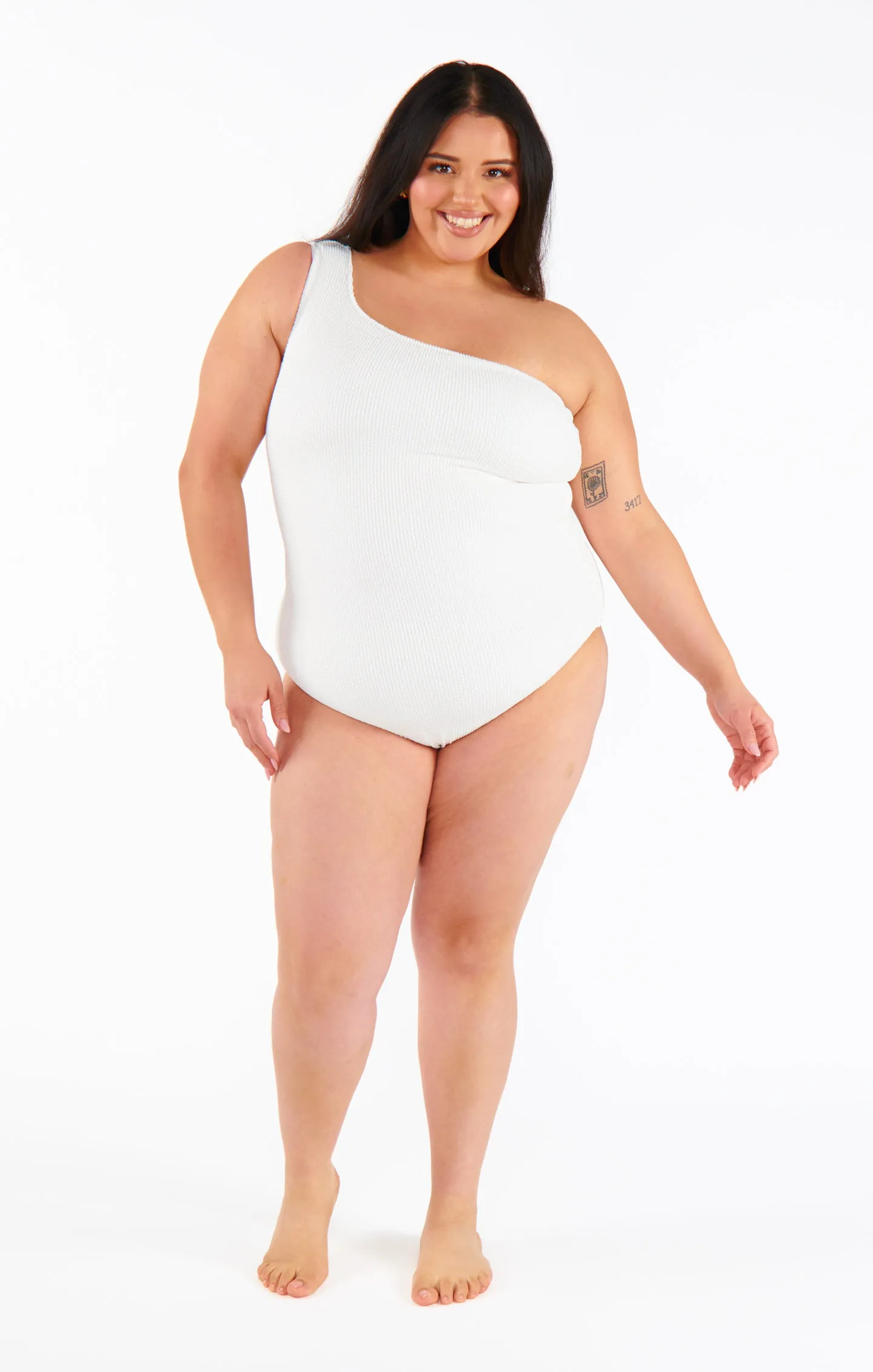 Anchor One Piece ~ Ivory Scrunch