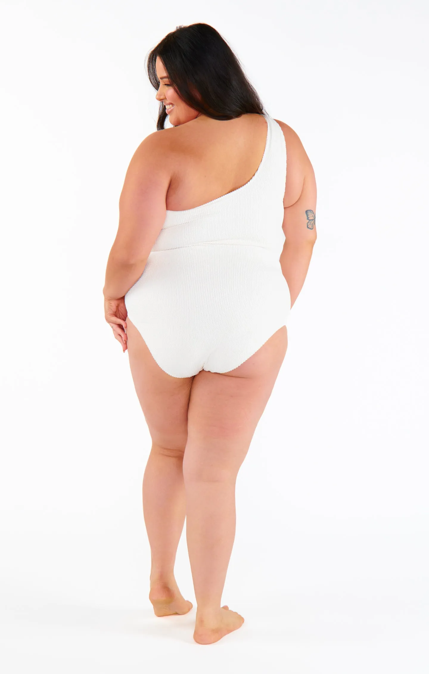 Anchor One Piece ~ Ivory Scrunch