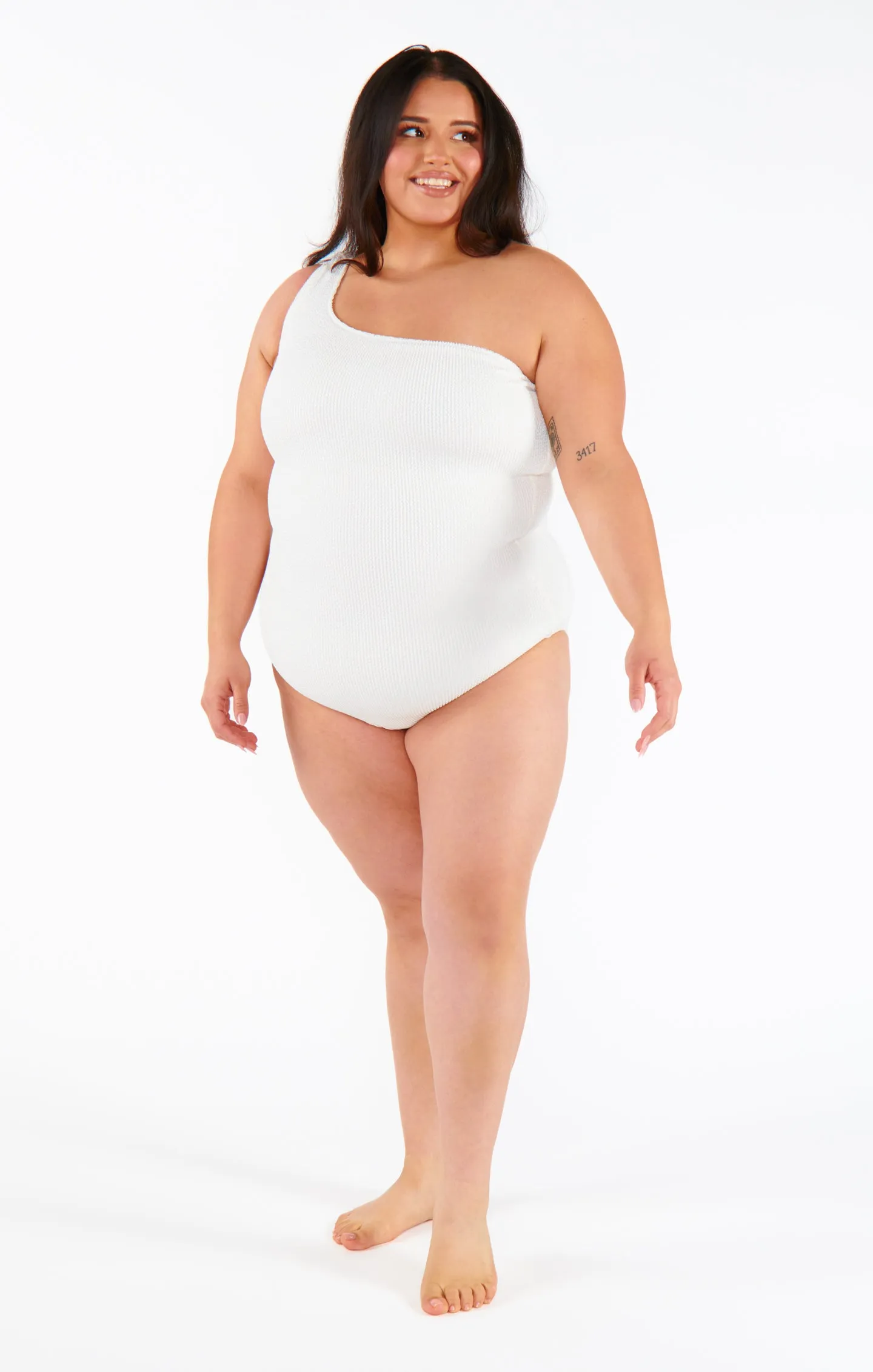 Anchor One Piece ~ Ivory Scrunch