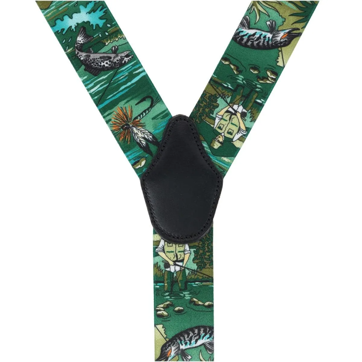 Ascentix Men's Angler Fishing Clip End Suspenders