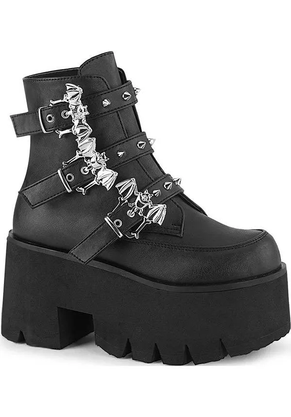 ASHES-55 [Black] | PLATFORM BOOTS [PREORDER]