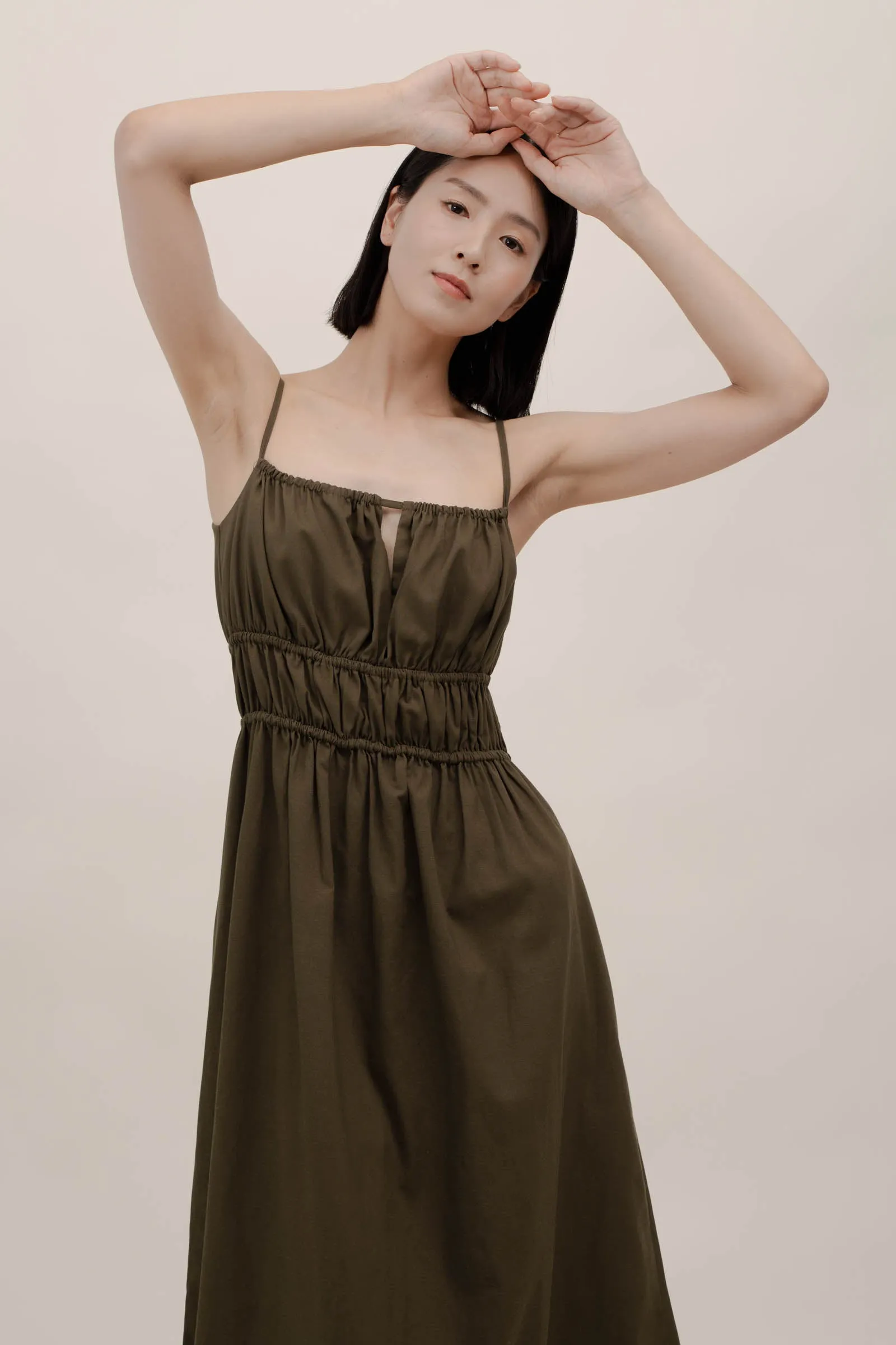 AUDREY Dress - Olive