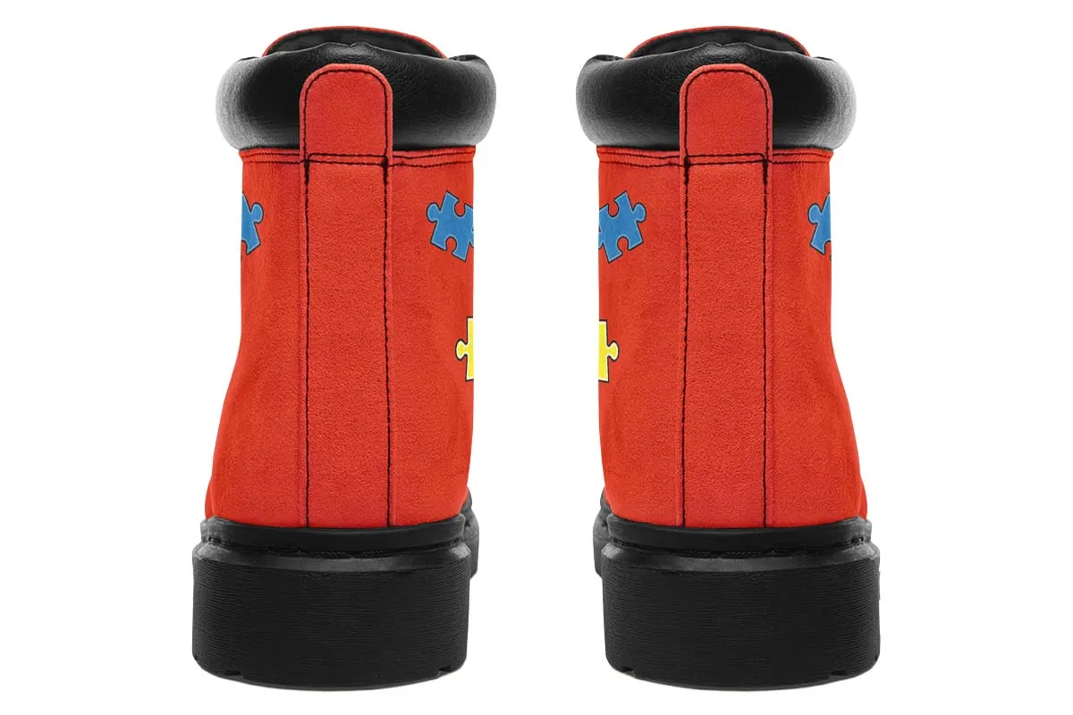 Autism Awareness Puzzle Classic Vibe Boots