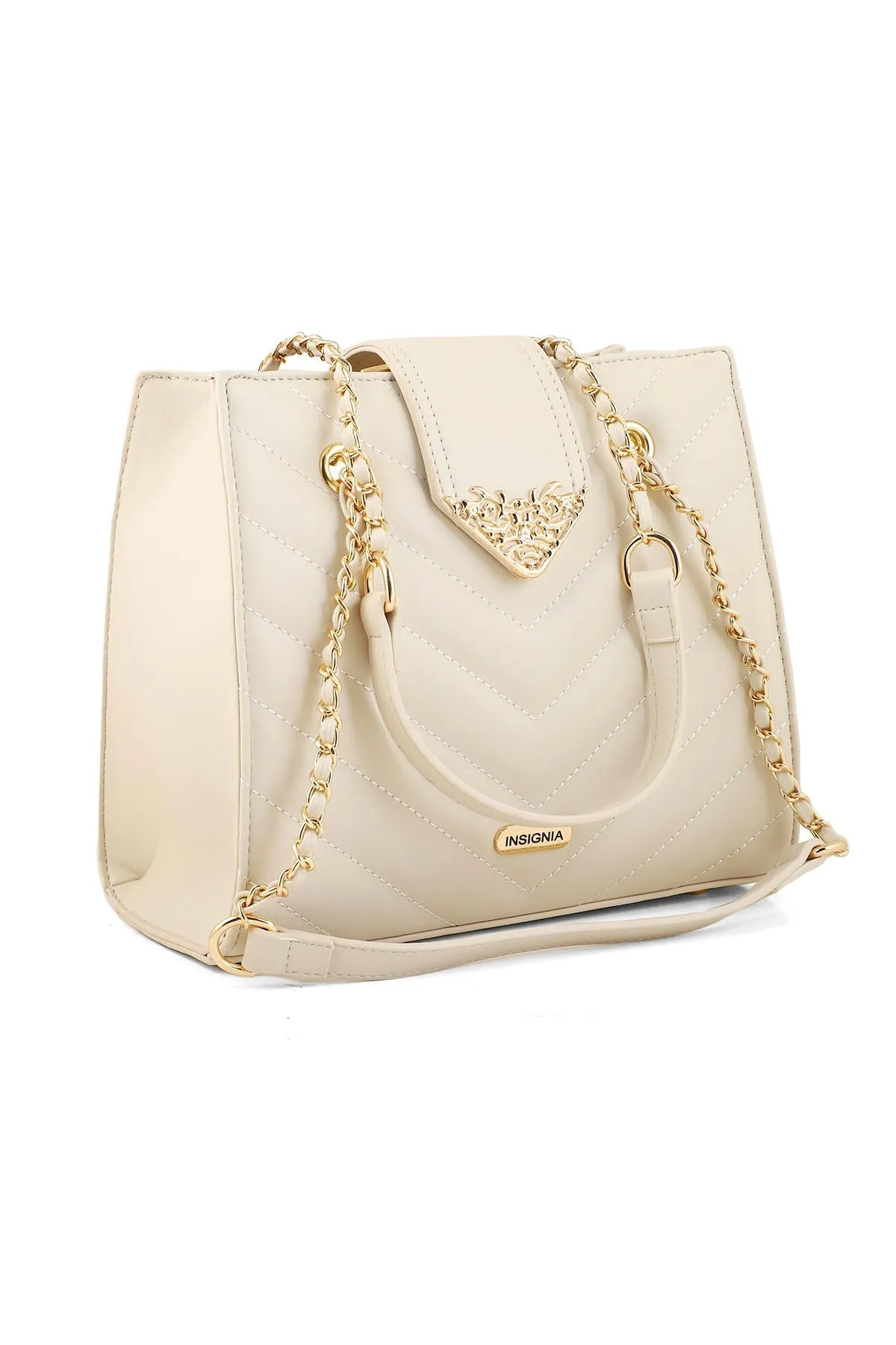 Baguette Shoulder Bags B15127-Cream