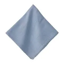 Berry Trim Chambray Napkins-Set of Four