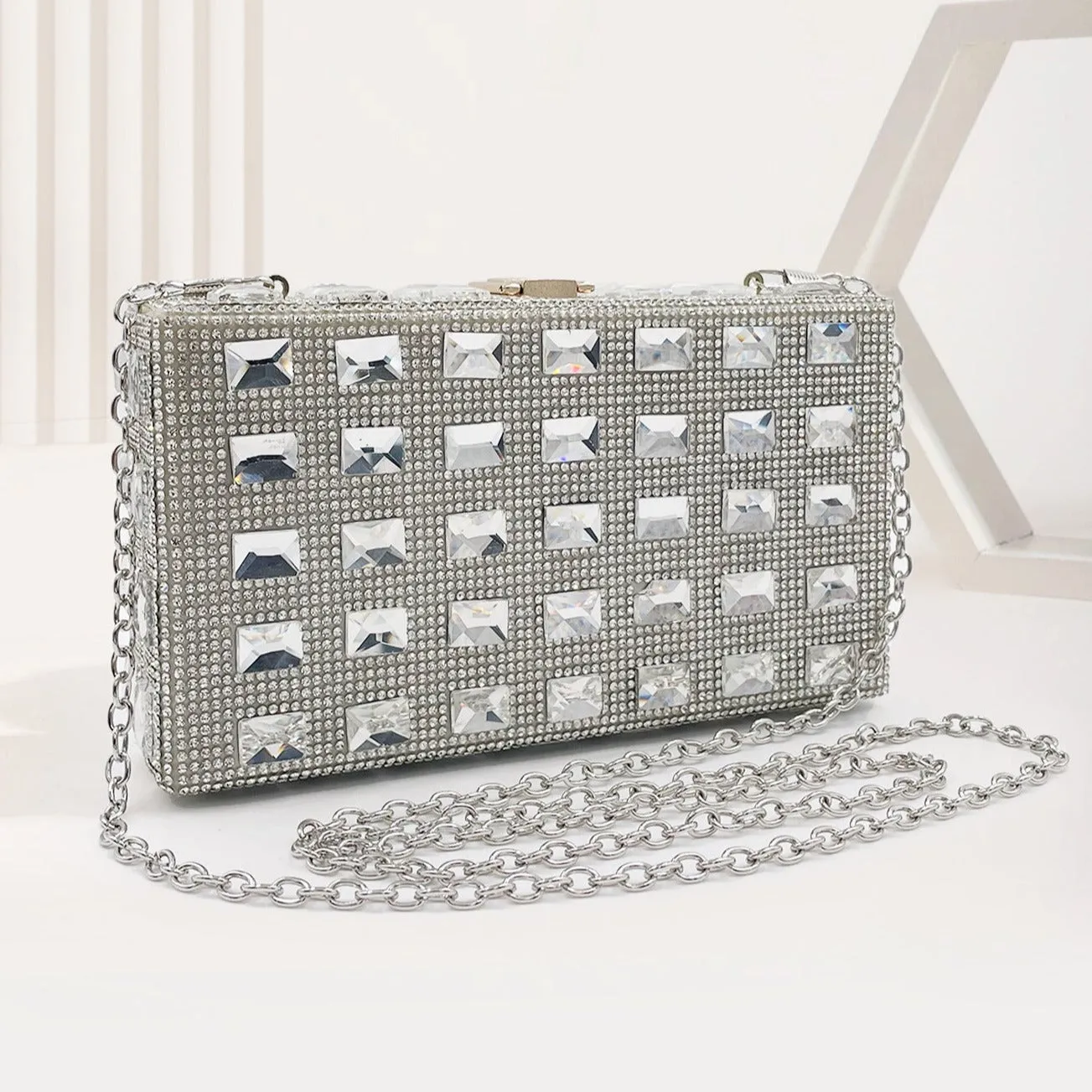 Beverly Rhinestones Clutch Bag