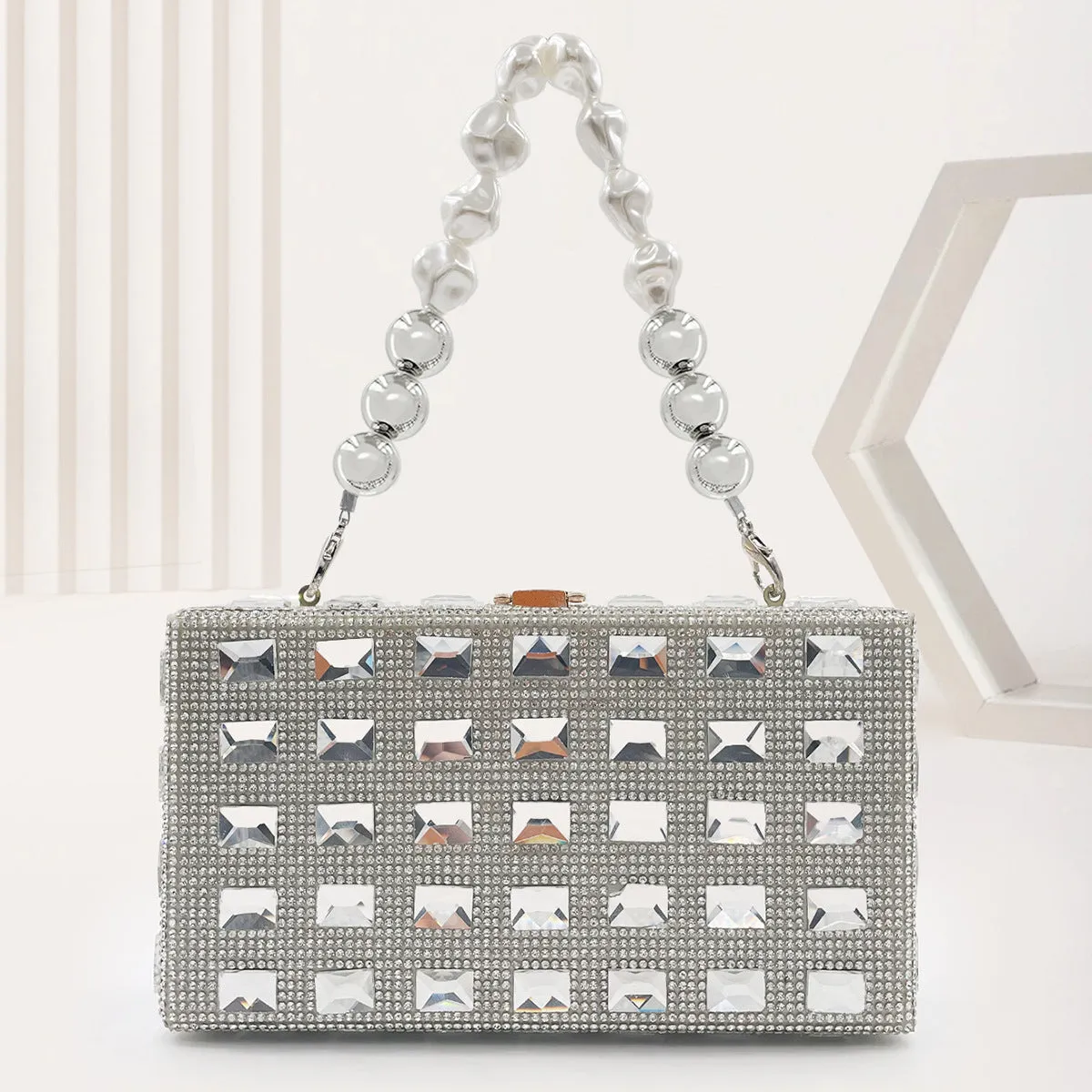 Beverly Rhinestones Clutch Bag