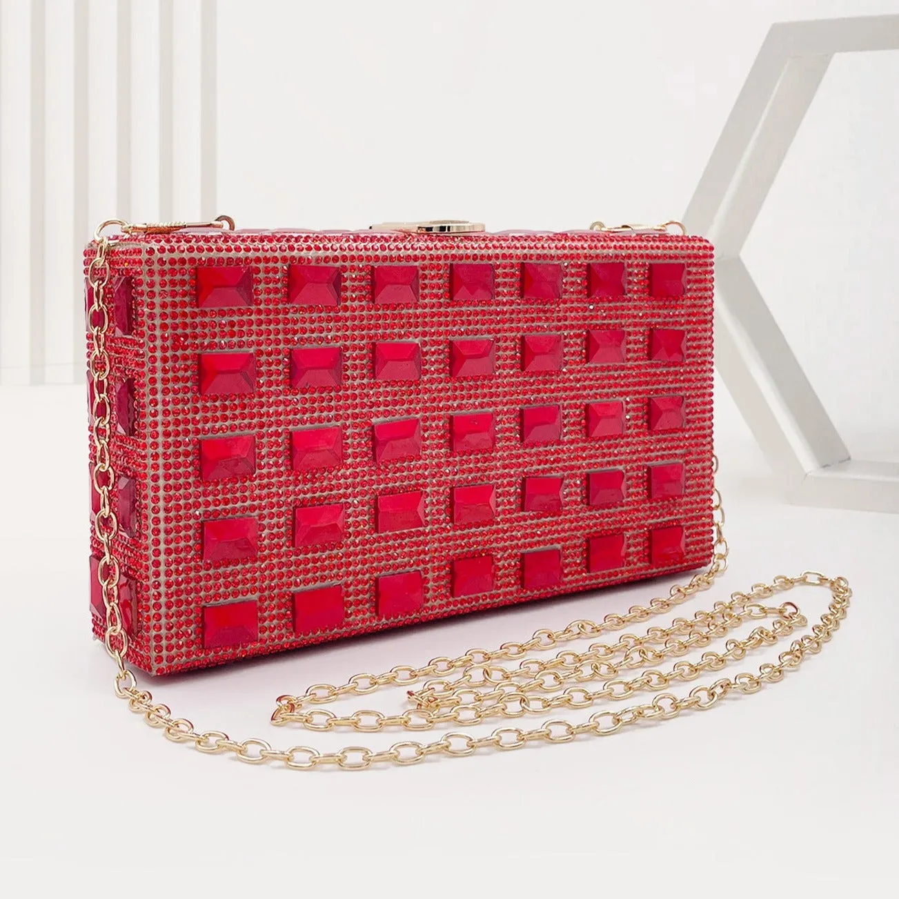 Beverly Rhinestones Clutch Bag