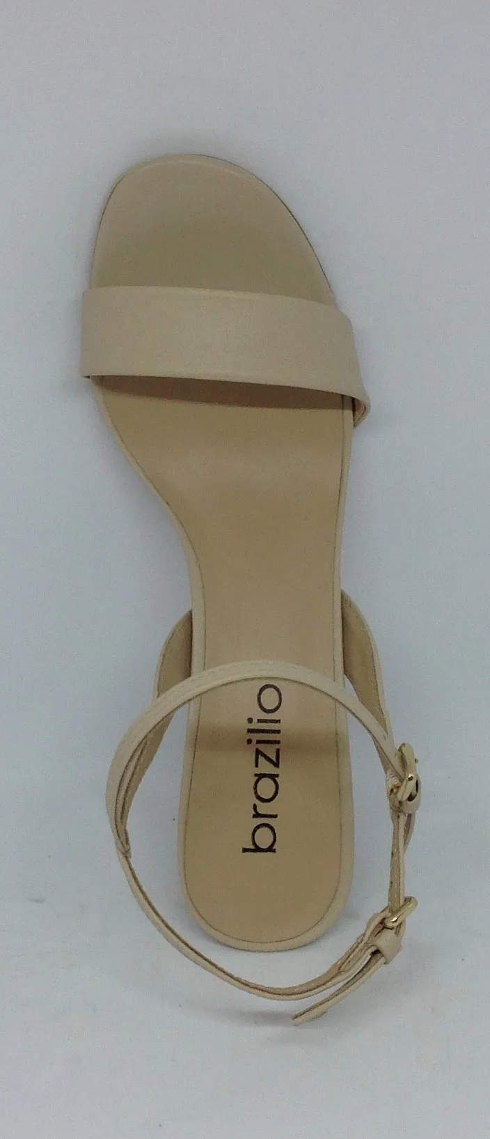 Brazilio Heel Nude Leather Heel