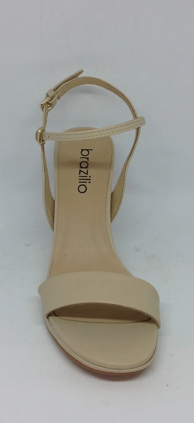 Brazilio Heel Nude Leather Heel