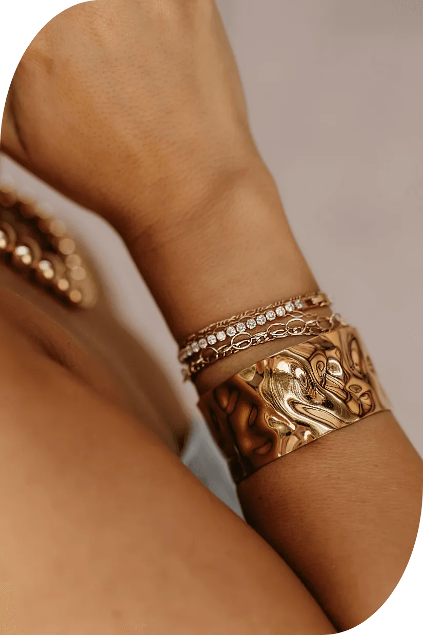 Eden Chunky Gold Cuff