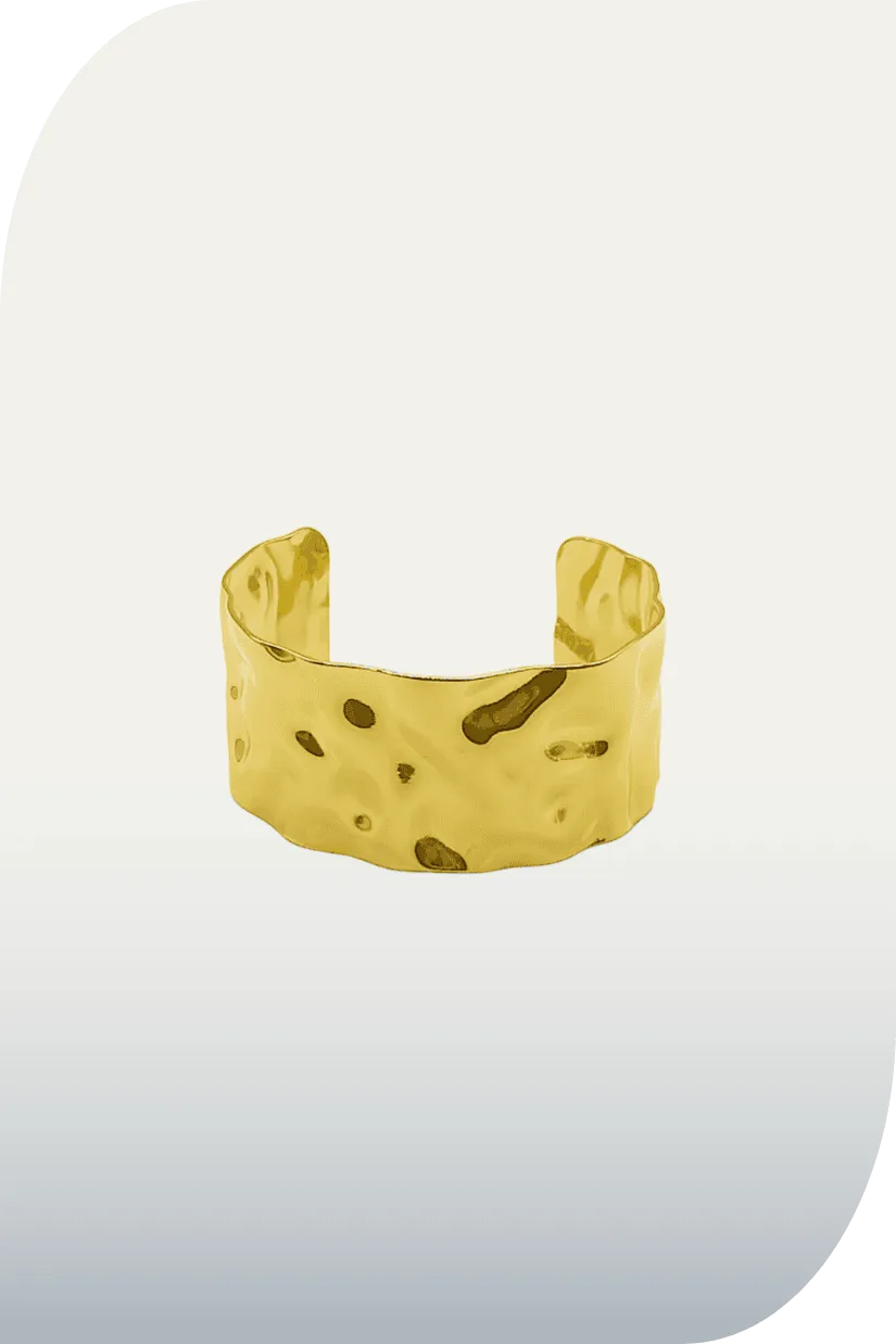 Eden Chunky Gold Cuff