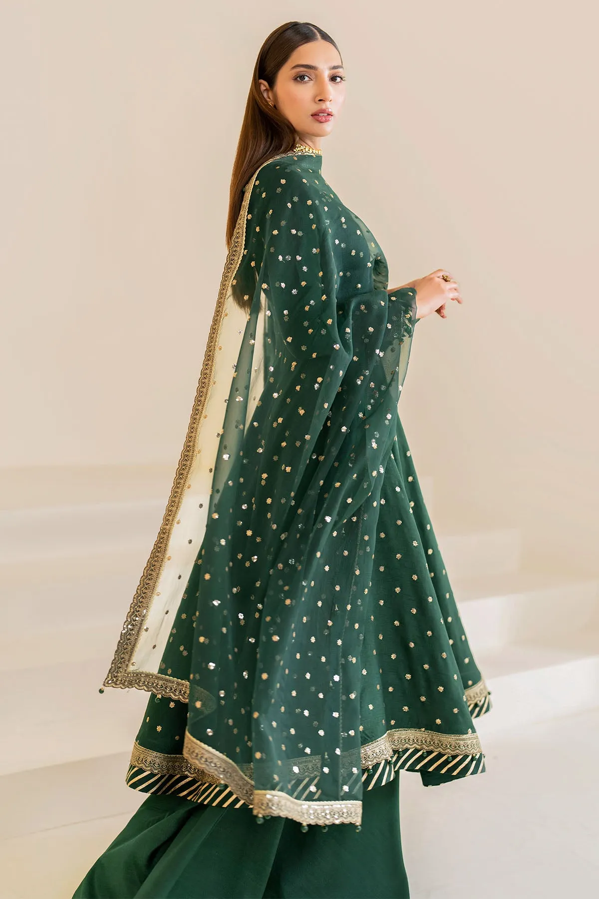 EMBROIDERED Raw Silk UR-7021