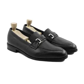 Espoo - Men's Black Pebble Grain Loafer