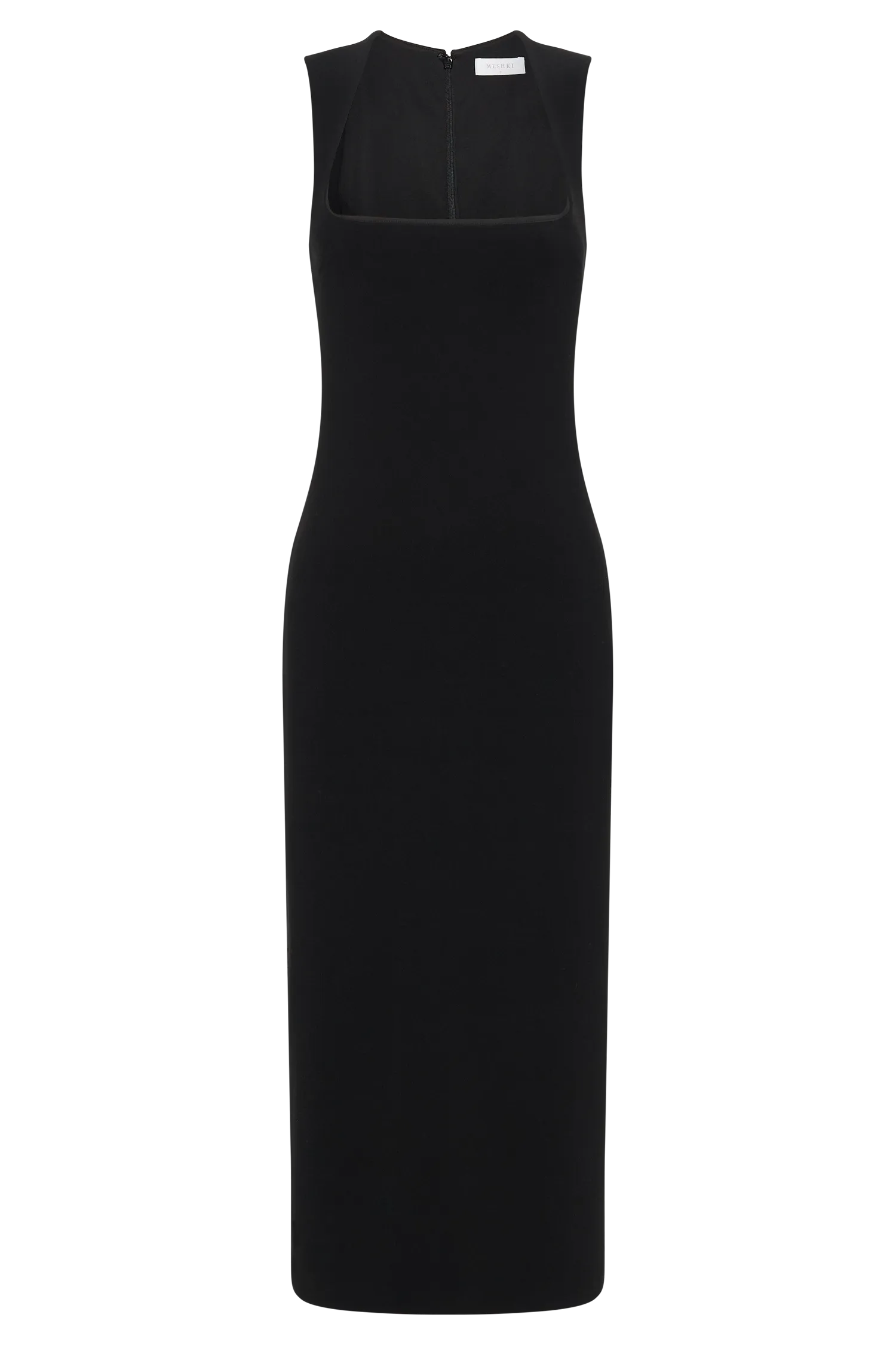 Frida Crepe Midi Dress - Black