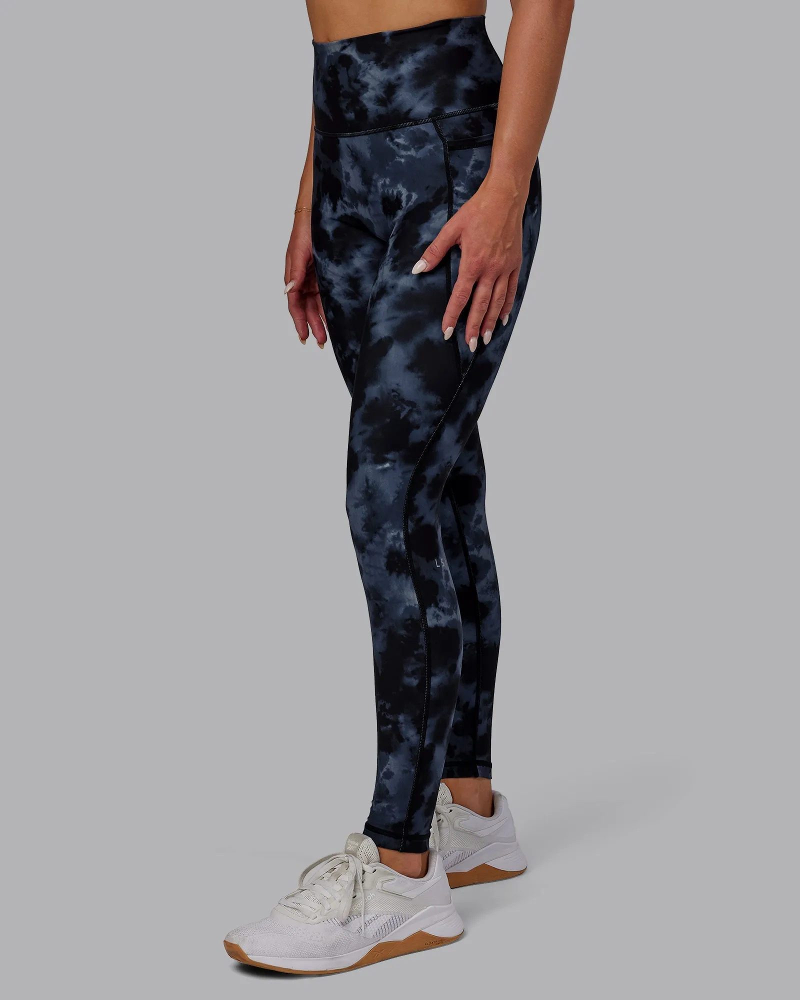 Fusion Full Length Leggings - Tie Dye-Midnight