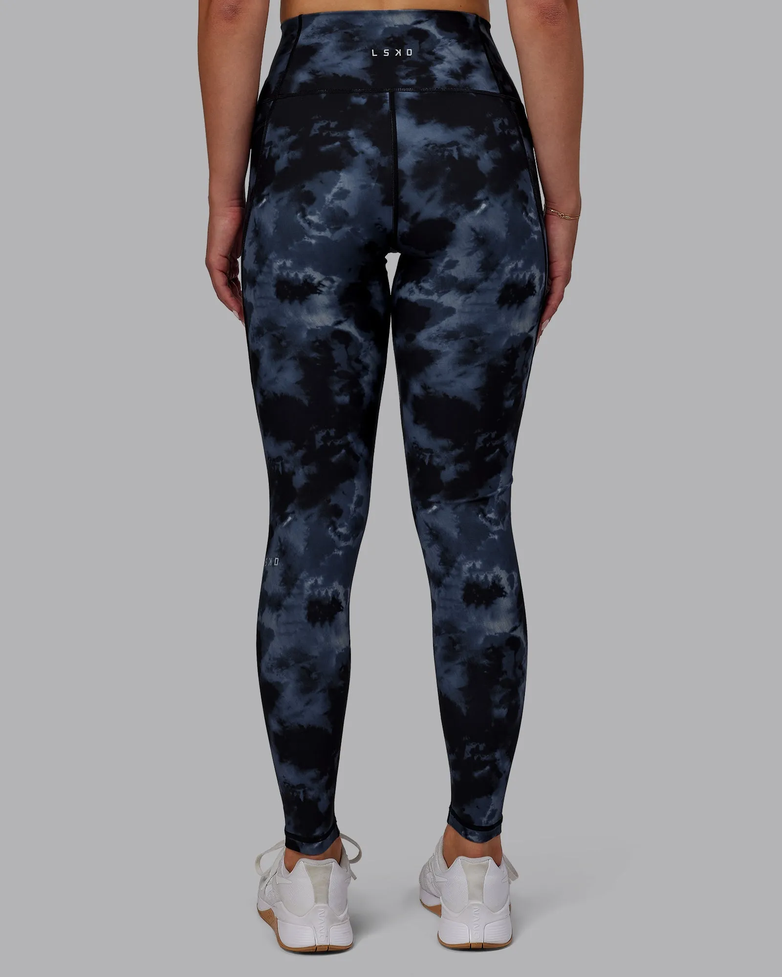 Fusion Full Length Leggings - Tie Dye-Midnight