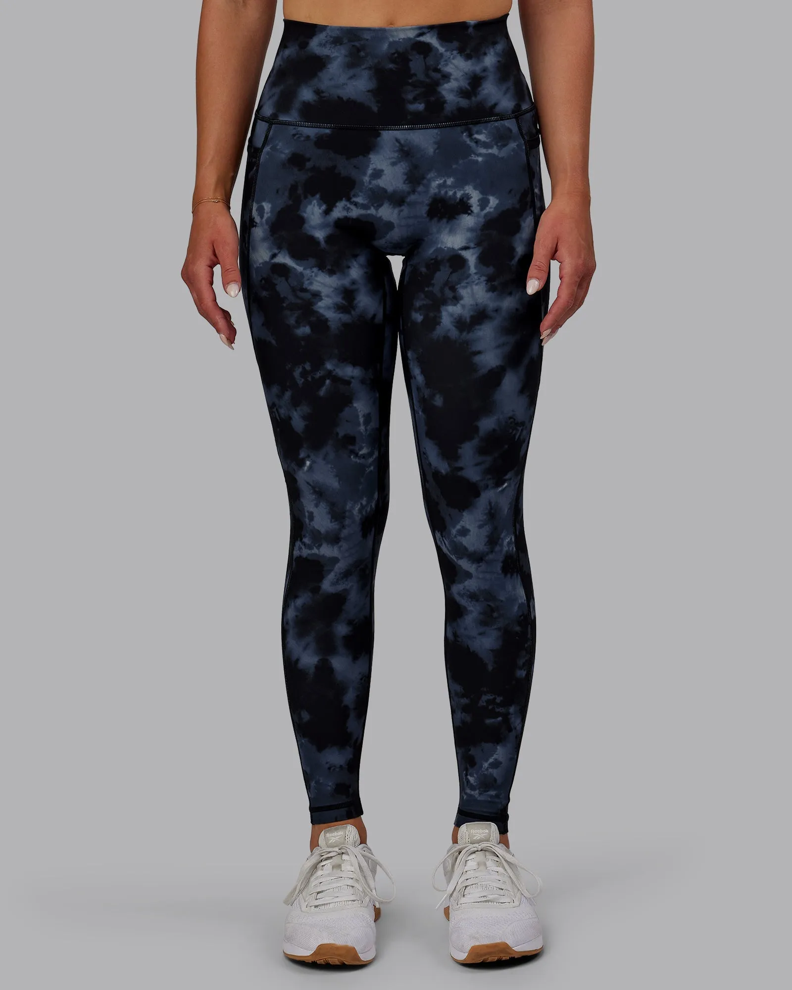 Fusion Full Length Leggings - Tie Dye-Midnight