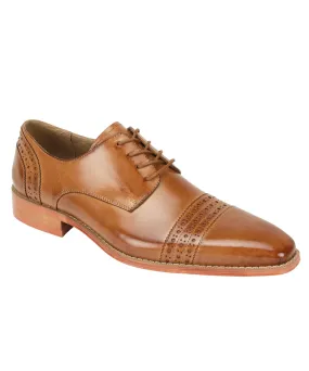 Giovanni Lester Cap Toe Dress Shoe - Tan