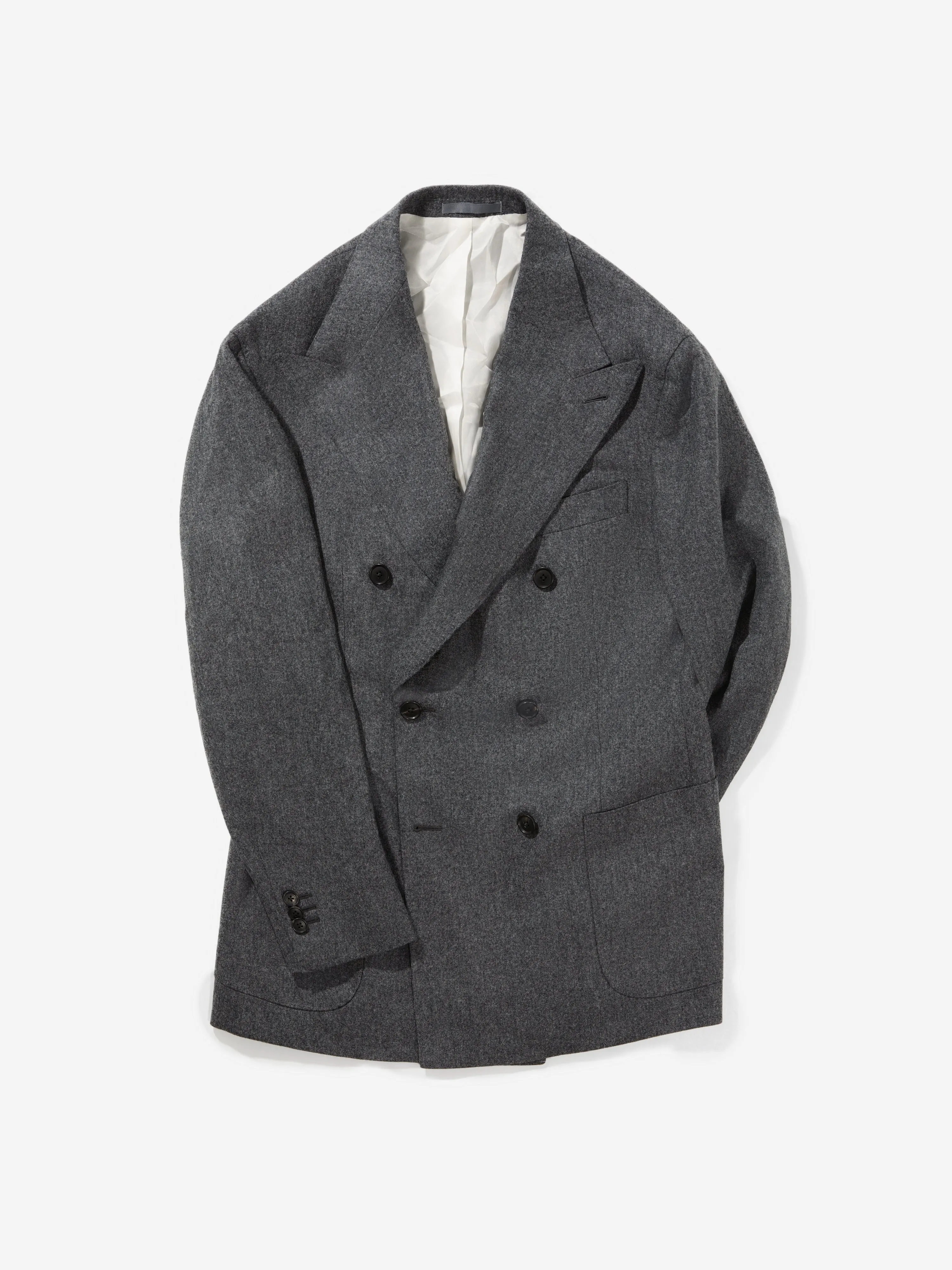 Grey Flannel Wool Jacket (DB)