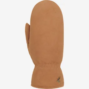 Hailey (camel) - suede goatskin mittens with luxurious sheep fur lining