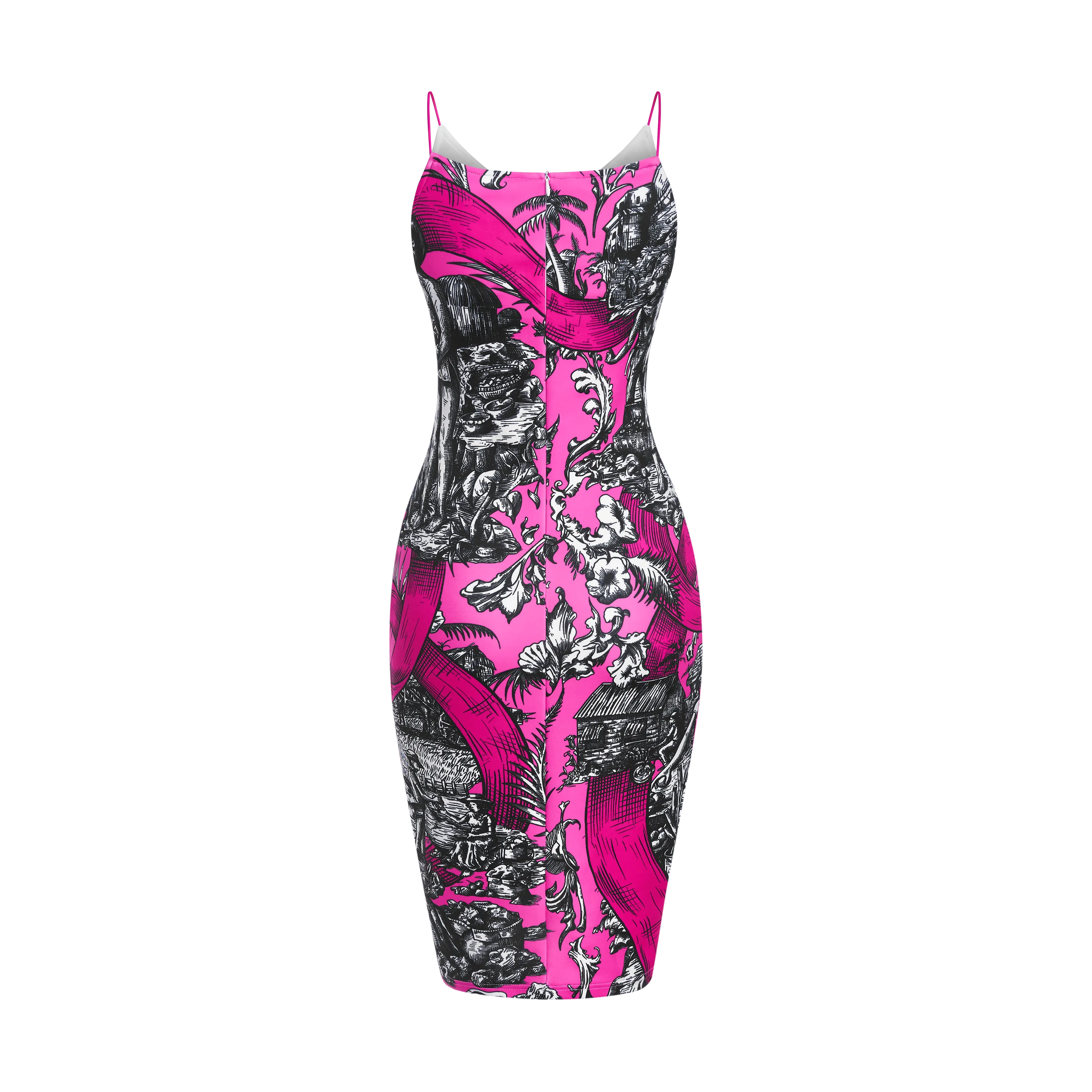 HERITAGE BREAST CANCER AWARENESS BODYCON-PINK & BLACK