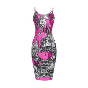 HERITAGE BREAST CANCER AWARENESS BODYCON-PINK & BLACK