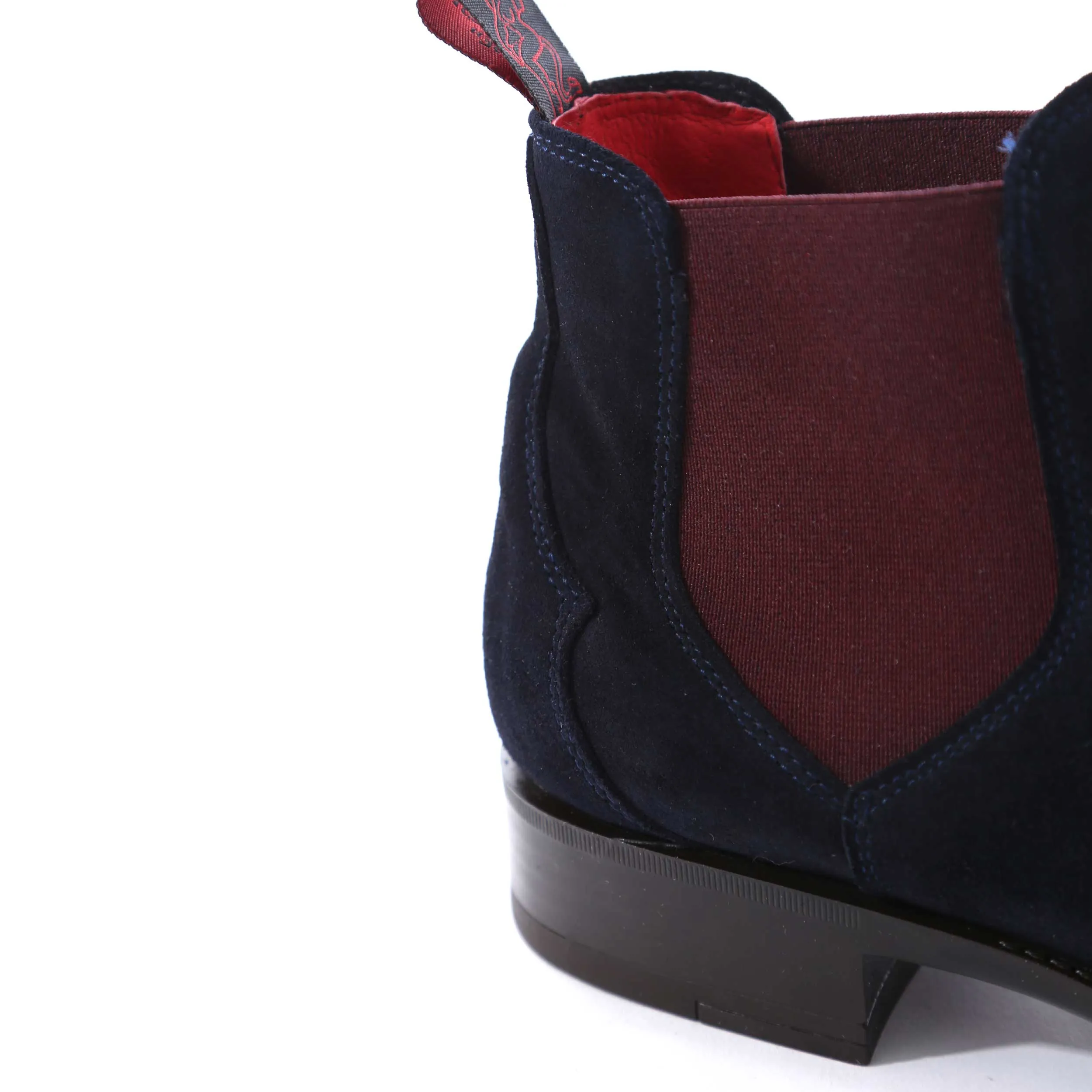 Jeffery West Nico Chelsea Boot in Navy Suede