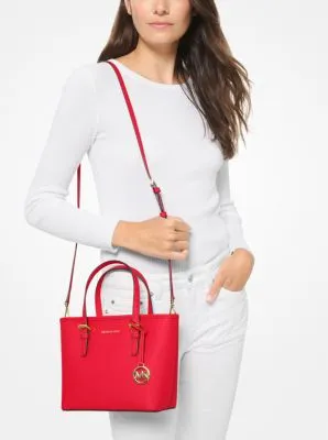 Jet Set Travel Extra-Small Saffiano Leather Top-Zip Tote Bag | 55986