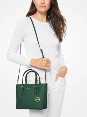 Jet Set Travel Extra-Small Saffiano Leather Top-Zip Tote Bag | 55986