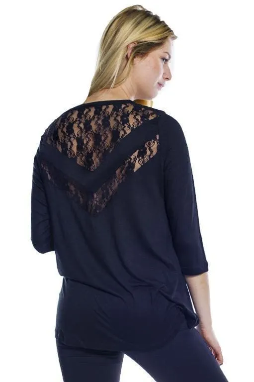 Lace Inset Top - FINAL SALE