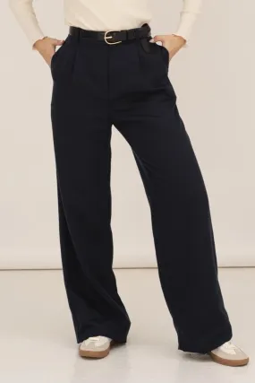 Mara Navy Tencel Trousers