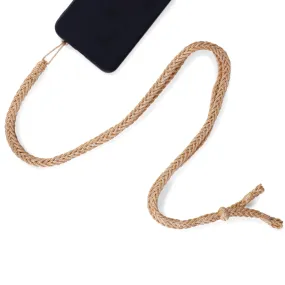 Maxi Braided Phone Strap - Gold