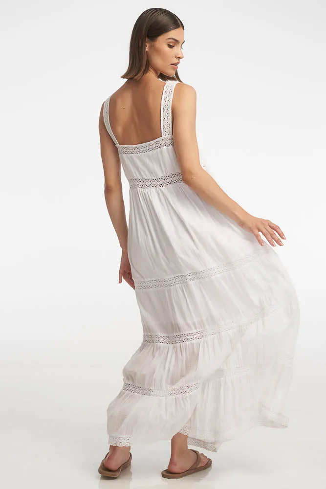 Megan Maxi Dress / White