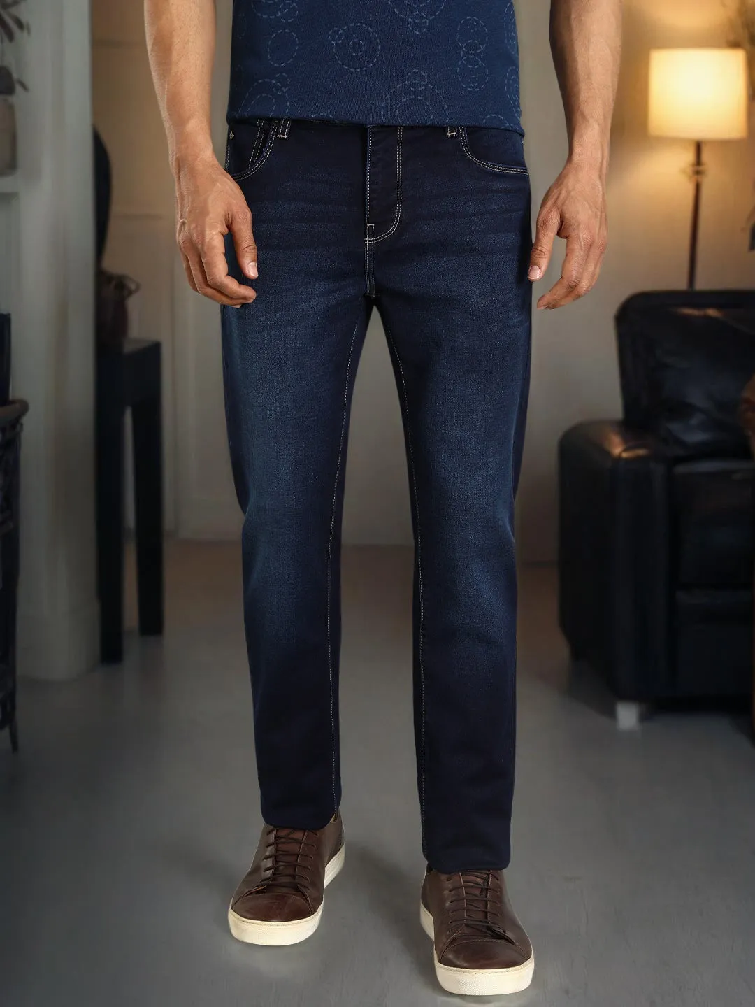 Men Brooklyn Fit Stretchable Jeans