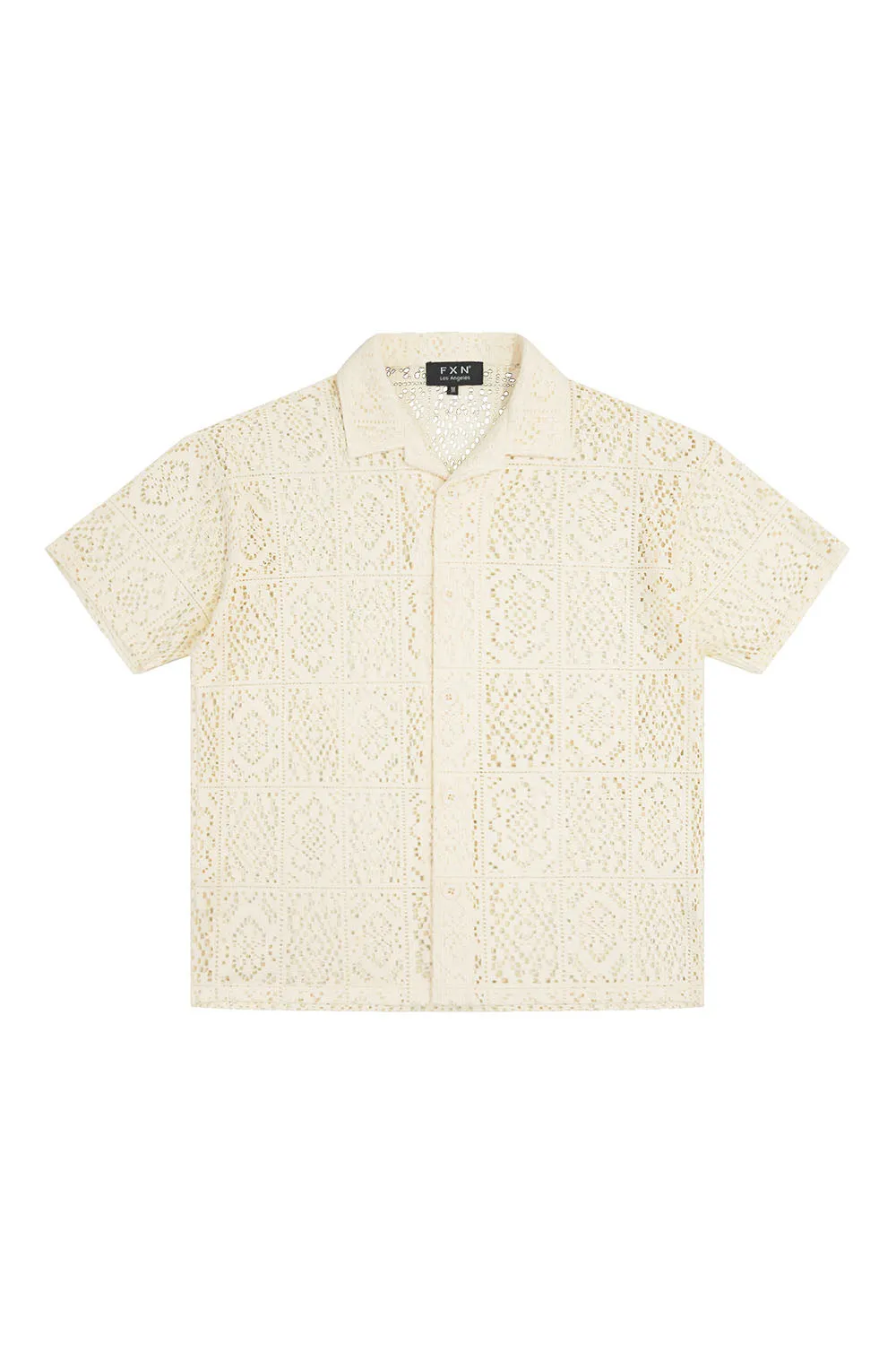 Men's Essential Crochet Knit Sweater Shirt