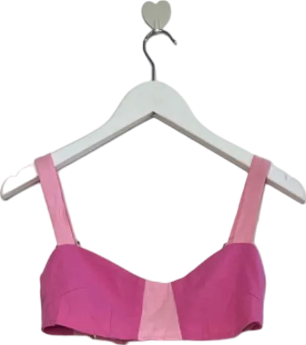 Meshki Pink Contrast Two-Piece Set UK 4/6