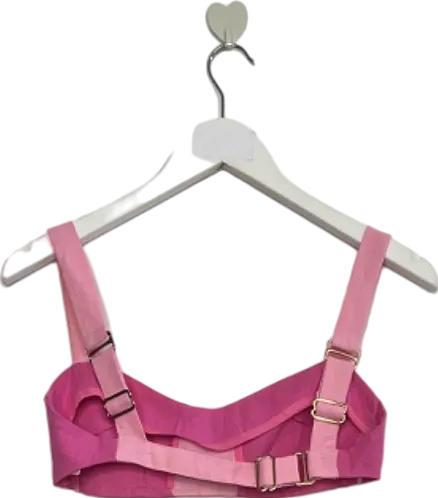 Meshki Pink Contrast Two-Piece Set UK 4/6