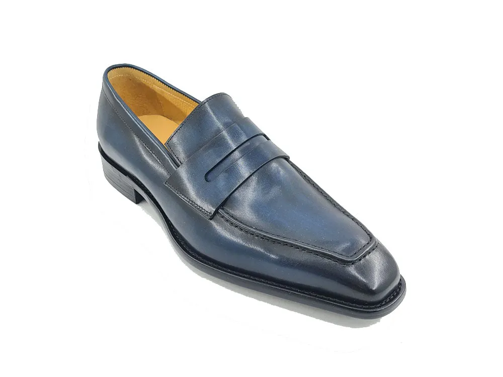 Patina Finished Calfskin Penny loafer