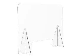 Protective Acrylic Sneeze Guard / Shield - 800x600x228mm