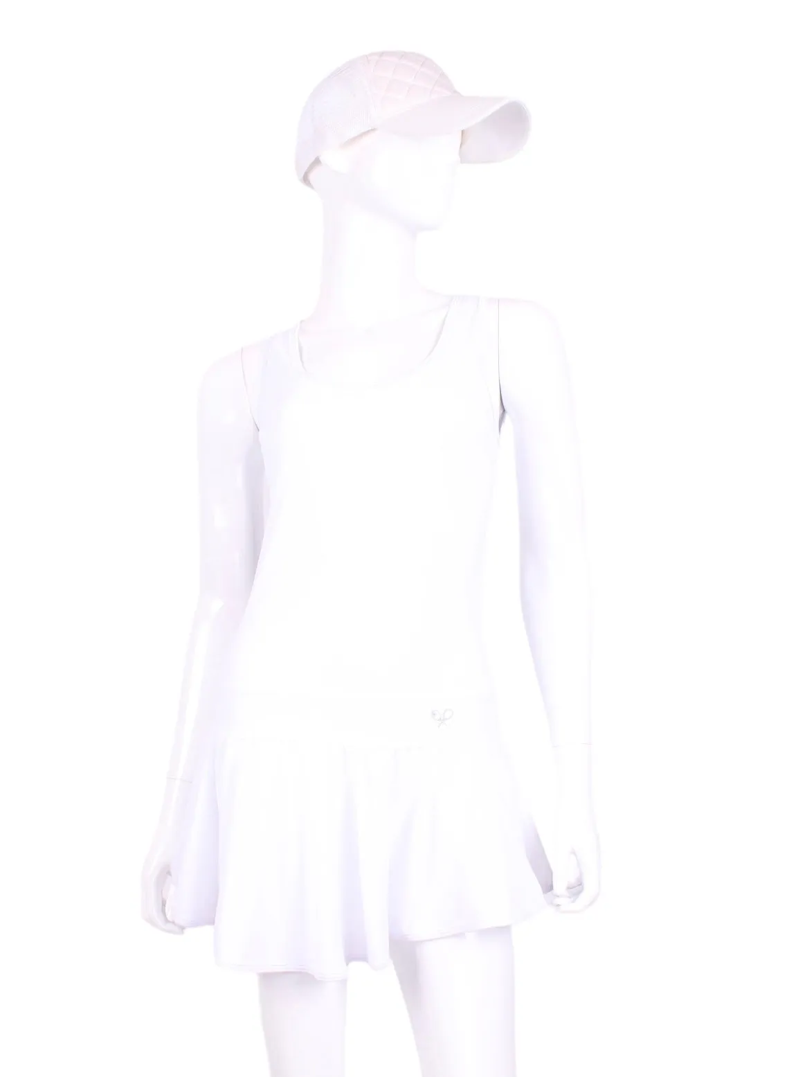 Sandra Mee Court To Cocktails Tennis Dress White With Mesh