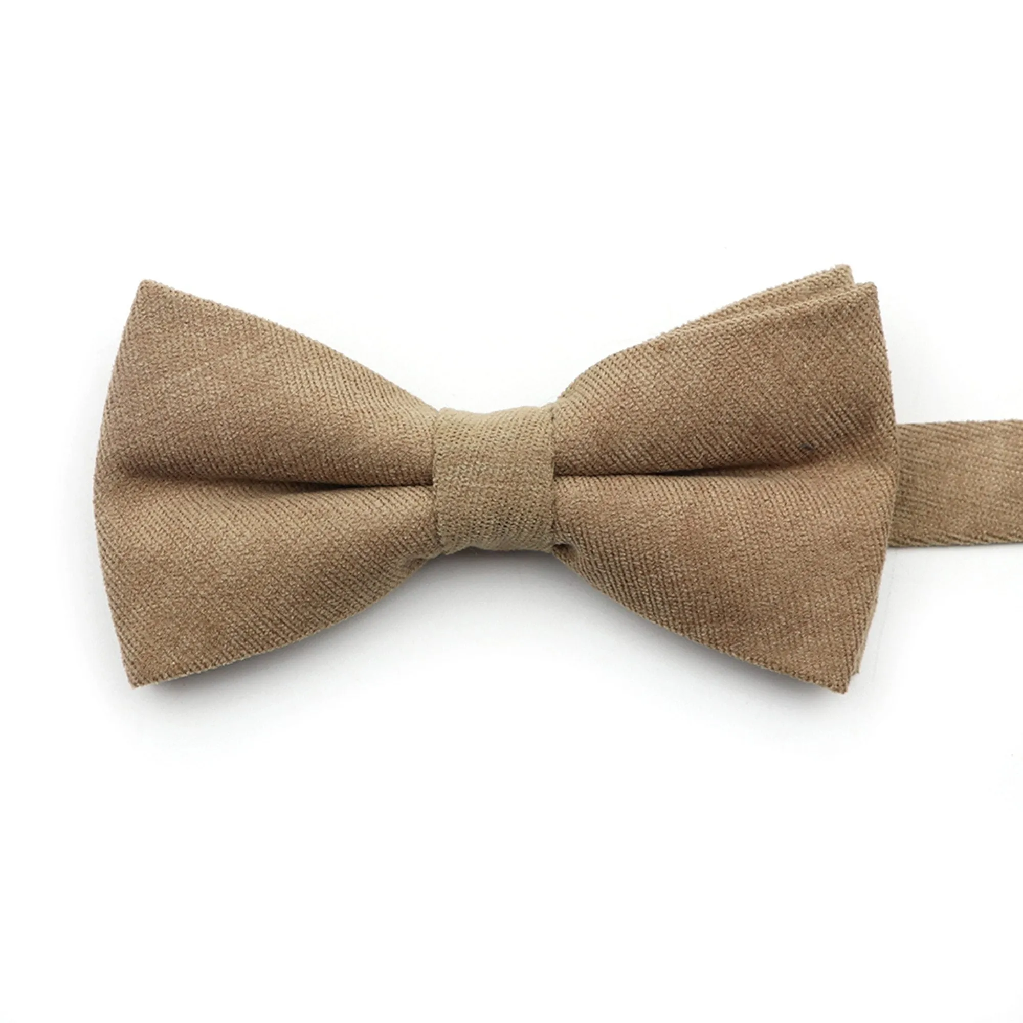 Solid Soft Cotton Bow Tie Pre-Tied